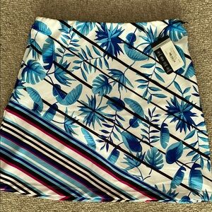 Tail Blue Asymmetrical Mini Skirt Resort Wear